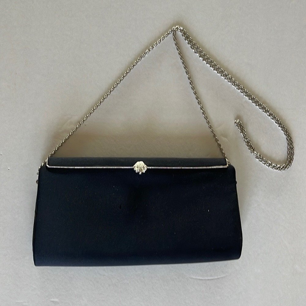 Franchi clutch shoulder evening purse bag 9” x 4.5” x 1”